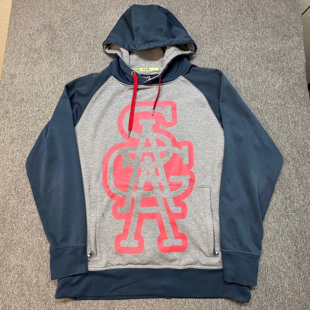 Saga Outerwear Saga-Tek Hoodie Mens Large Graphic Raglan Pullover Surf Snowboard